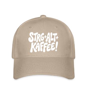 Ctrl Alt Coffee Design - Flexfit Cap - khaki - Front