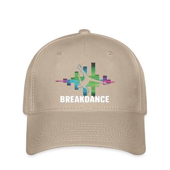 Breakdance Streetstyle Hip Hop DJ Dance - Casquette Flexfit - kaki - Devant