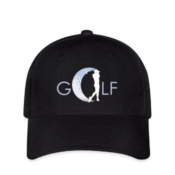 Motiv Golf dein Sport - Flexfit Cap - Schwarz - Vorne