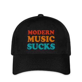 La musique moderne est nulle - Casquette Flexfit - noir - Devant