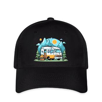 Vanlife - Flexfit Cap - Schwarz - Vorne