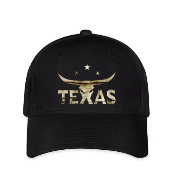 Texas, États-Unis, Amérique, Voyage, États-Unis, Symbole, Houston - Casquette Flexfit - noir - Devant