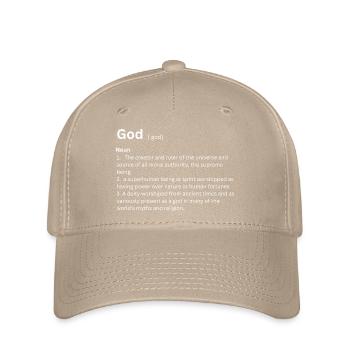 God Dictionary - Flexfit Cap - khaki - Front