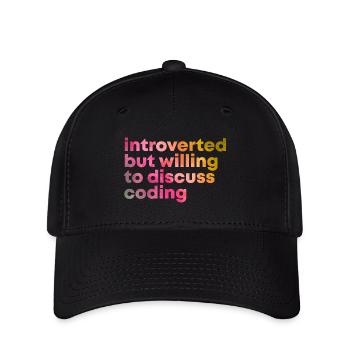 Coding - Flexfit Cap - black - Front