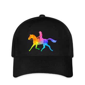 Cavalier western - Casquette Flexfit - noir - Devant