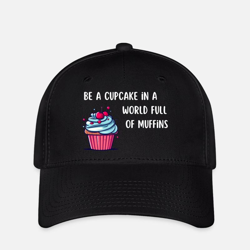 Be a Cupcake - Flexfit Cap - black