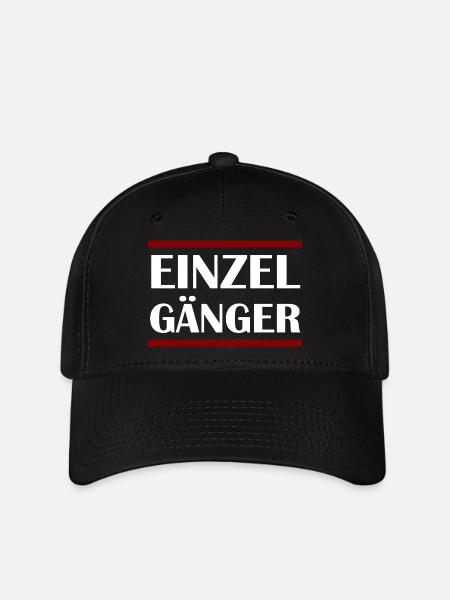 EINZELGÄNGER - Flexfit Cap - Schwarz