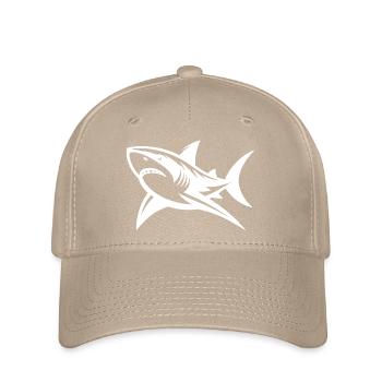 Lächeln ist schwer mit so vielen Zähnen Hai Witz - Flexfit Cap - Khaki - Vorne