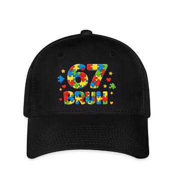 Frère qui dit drôle, rétro vintage Jeunesse, langage de la - Casquette Flexfit - noir - Devant