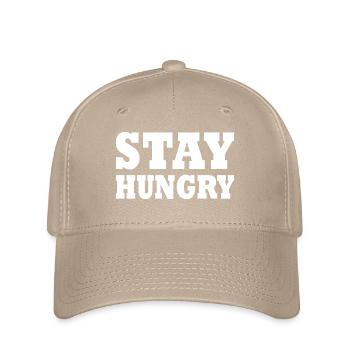 Stay hungry - Casquette Flexfit - kaki - Devant