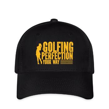 Golf - Golf Club Goldspieler Birdie Elite Luxury - Casquette Flexfit - noir - Devant