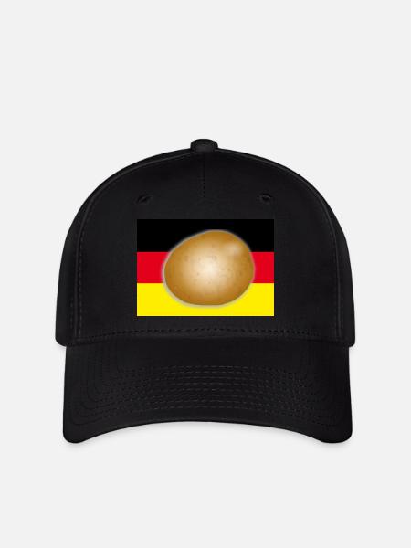 Deutschlandflagge Kartoffel - Flexfit Cap - Schwarz