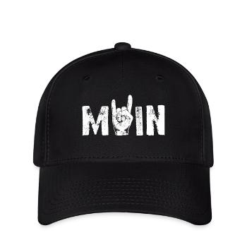 MOIN Rock 'n' Roll Gruß Norden - Flexfit Cap - Schwarz - Vorne