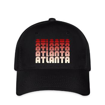Atlanta Gradient Pattern - Flexfit Cap - black - Front