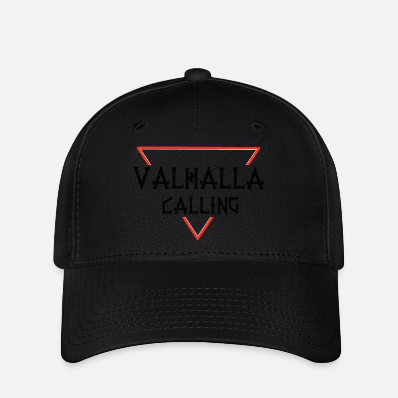 Valhalla Calling (Final Logo) - Casquette Flexfit - noir