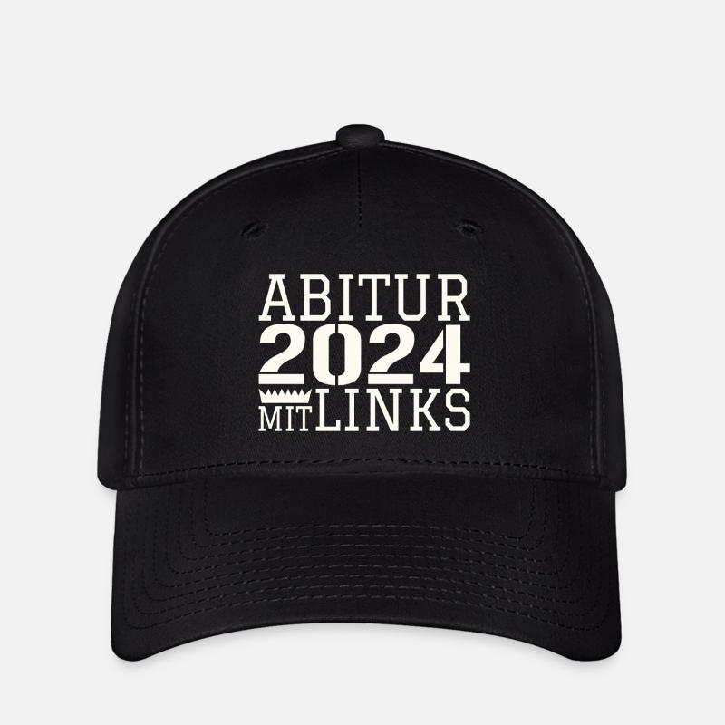 Abi avec la main gauche - Casquette Flexfit - noir