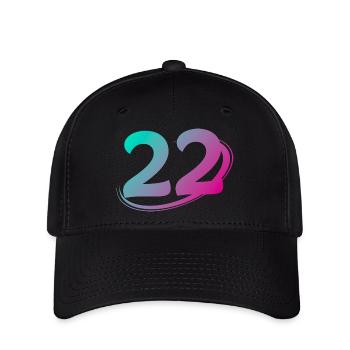 Number 22 multicolor - Flexfit Cap - black - Front