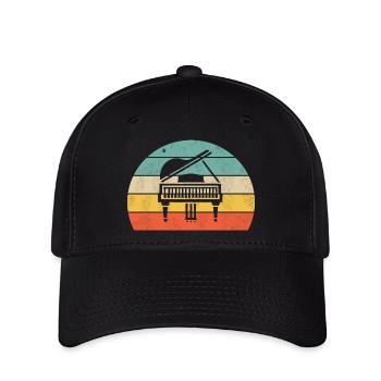Piano - Casquette Flexfit - noir - Devant