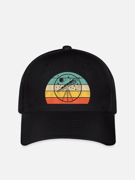 Telescope and Astronomy - Flexfit Cap - black