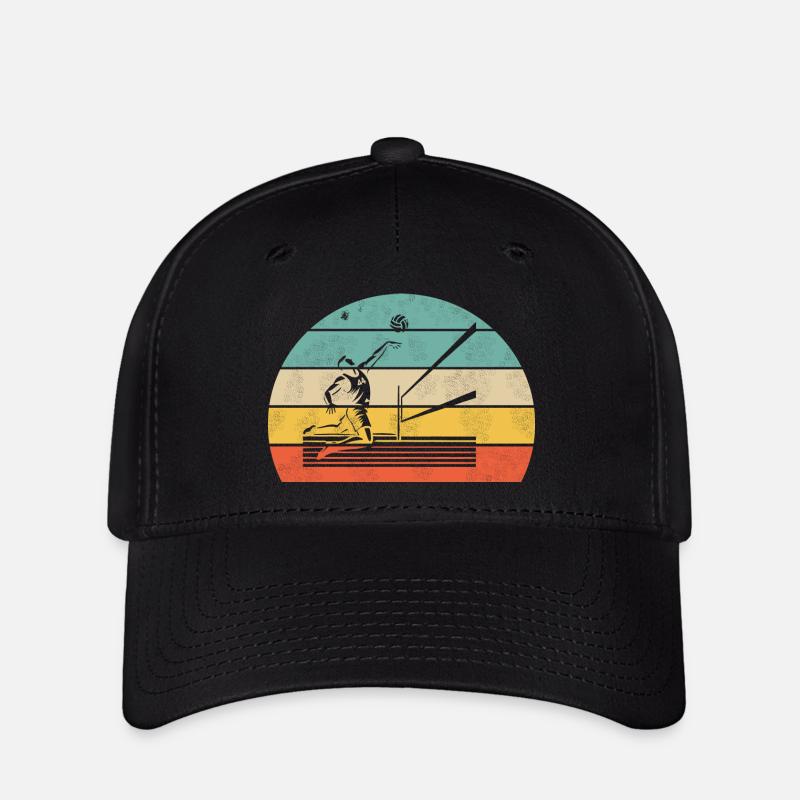 Beach Volleyball Schmetter - Flexfit Cap - Schwarz
