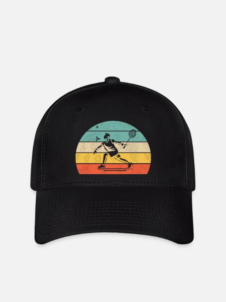 Badminton Spieler - Flexfit Cap - Schwarz