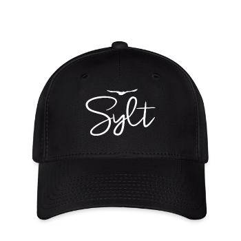 Sylt Möwen Nordseeküste Insel Sylt - Flexfit Cap - Schwarz - Vorne