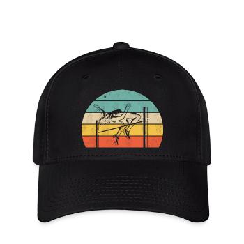 Saut en hauteur - Casquette Flexfit - noir - Devant