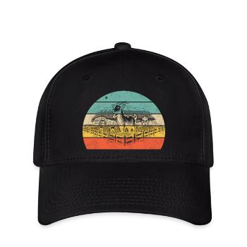 Élevage de chèvres - Casquette Flexfit - noir - Devant