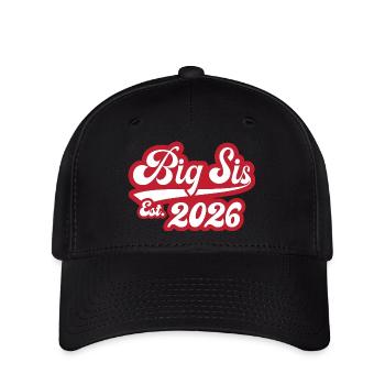 Big Sis Est 2026 - Flexfit Cap - Schwarz - Vorne