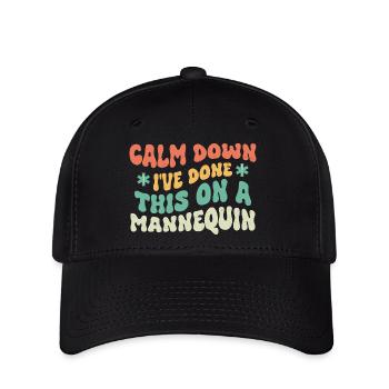 Calmez-vous, j’ai fait ça sur un mannequin ambulancier - Casquette Flexfit - noir - Devant