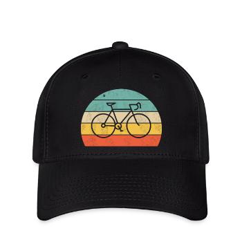 Design de vélo de route – Vélo de route coloré avec style - Casquette Flexfit - noir - Devant