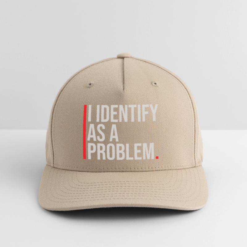 I Identify as a Problem Statement Frech Rebellisch Flexfit Cap