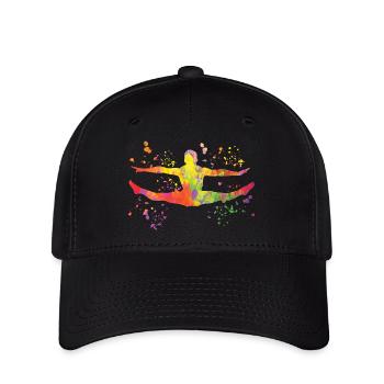 Gymnastics Floor Artistic Gymnastics - Flexfit Cap - black - Front