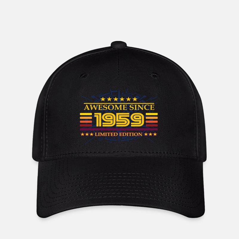 Awesome since 1959 Limited Edition - Flexfit Cap - black