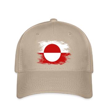 Drapeau du Groenland utilisé - Casquette Flexfit - kaki - Devant