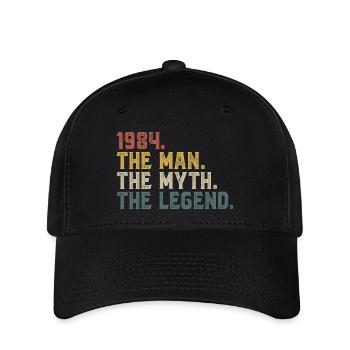1984 Man Myth Legend - Flexfit Cap - black - Front