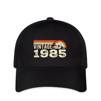 Vintage 1985 Cadeau Anniversaire 1985 Rétro 1985 - Casquette Flexfit - noir - Devant