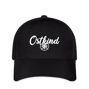 Ostkind DDR Ossi Kind des Ostens - Flexfit Cap - Schwarz - Vorne