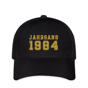 Jahrgang 1984 - Flexfit Cap - Schwarz - Vorne