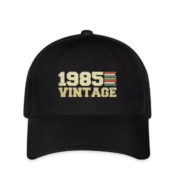 1985 Geburtstagsgeschenk 1985 Jahrgang 1985 Geschenk - Flexfit Cap - Schwarz - Vorne