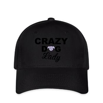 Dog Lady - Flexfit Cap - Schwarz - Vorne