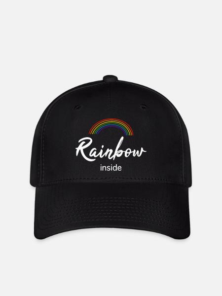 Rainbow inside - Flexfit Cap - Schwarz