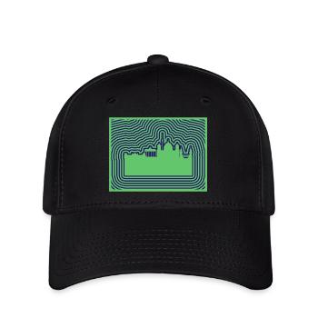 Ligne d’horizon de Berlin - Casquette Flexfit - noir - Devant