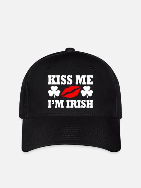 Kiss me im irish - Flexfit Cap - Schwarz
