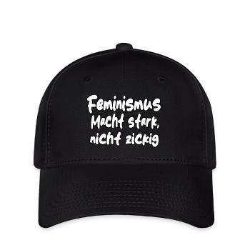 Le féminisme vous rend fort... - Casquette Flexfit - noir - Devant