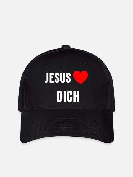Jesus loves you - Flexfit Cap - black