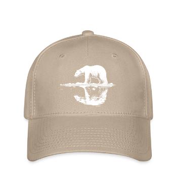 Cool Eisbär Reflektion Silhouette - Flexfit Cap - Khaki - Vorne