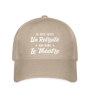 Pensionierter Theaterenthusiast - Flexfit Cap - Khaki - Vorne