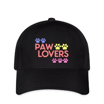 Rainbow Paw Liebhaber - Flexfit Cap - Schwarz - Vorne