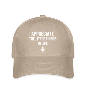 Appréciez ces petites choses. Flèche de vie inappropriée. - Casquette Flexfit - kaki - Devant